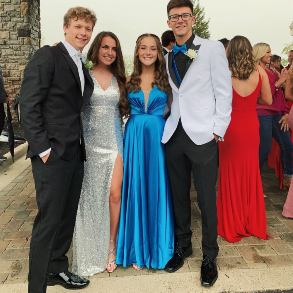 Camille La Vie Blue Prom Dress